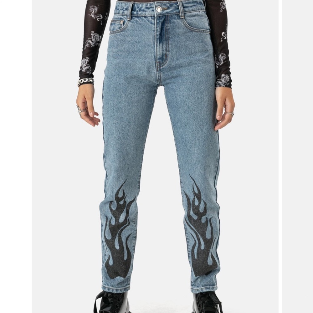 ADIKA flaming hot mom jeans